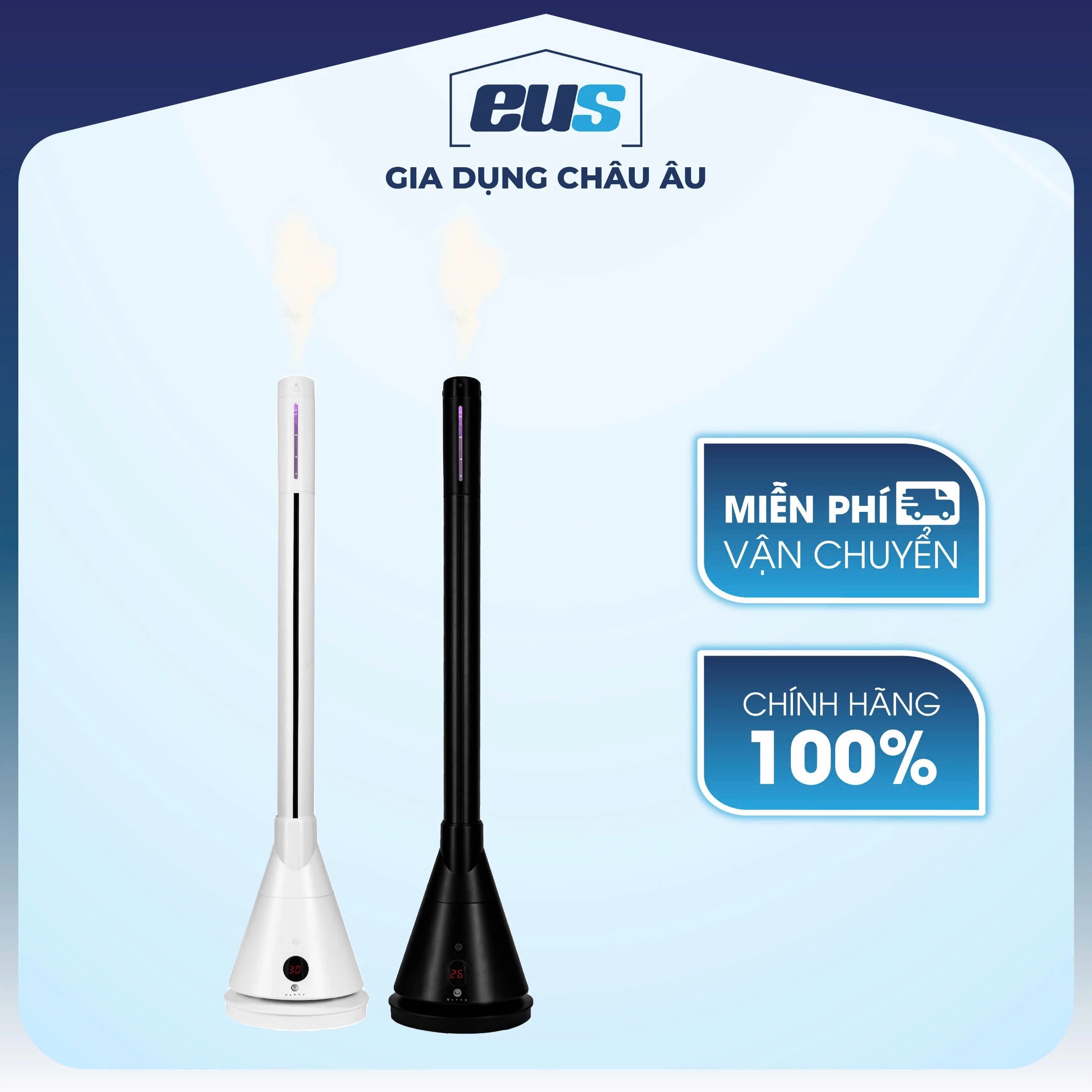 Quạt Tháp 2 Chiều Làm Mát, Sưởi Ấm và Bù Ẩm U ULTTY CR018HM