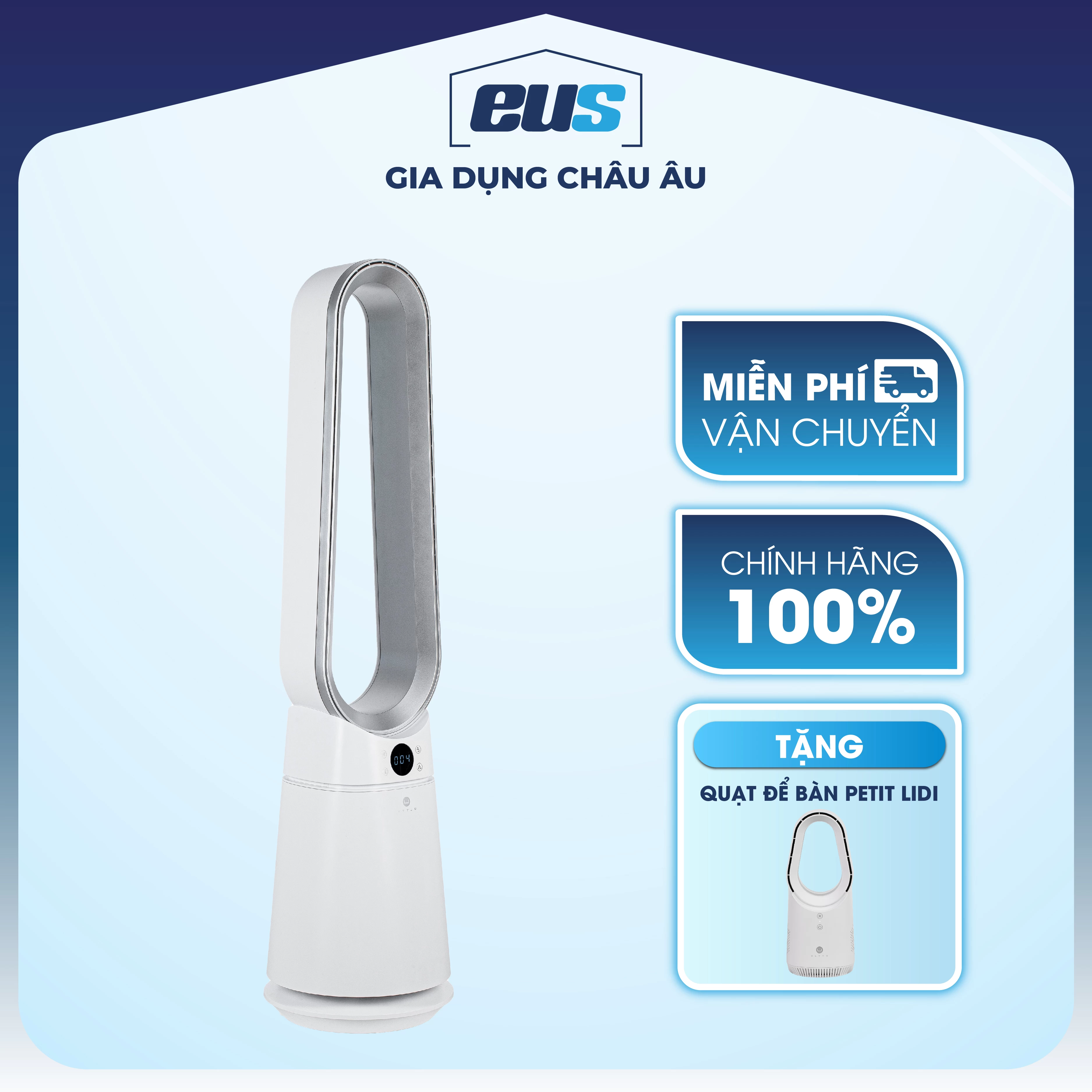 Quạt lọc không khí và khử khuẩn U ULTTY LIDI